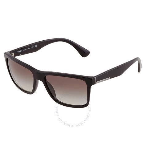 prada sunglasses pr 19ss|Prada Grey Rectangular Men's Sunglasses PR 19SS 1AB0A7 59.